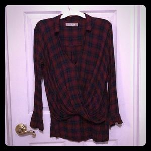 Abercrombie & Fitch flannel like pattern top